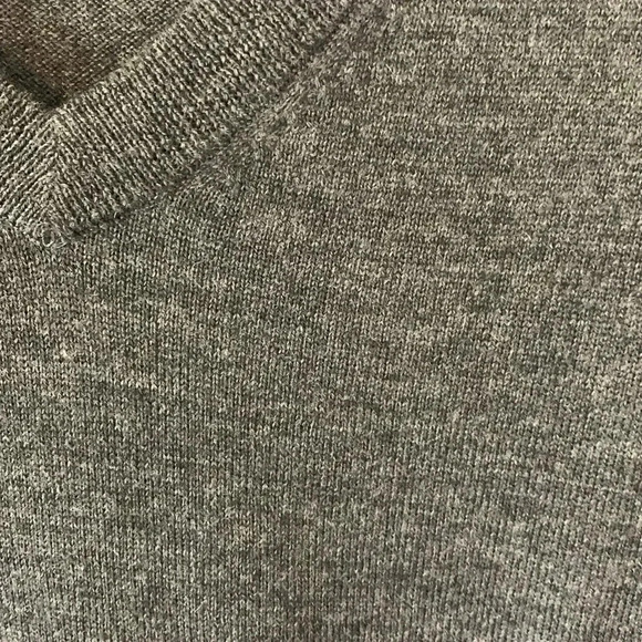 Hart Schaffner Marx Charcoal Gray Merino Wool Sweater Size XL - Picture 6 of 8